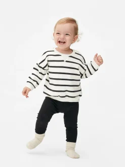 Conjunto Camisola Riscas/leggings Caneladas
