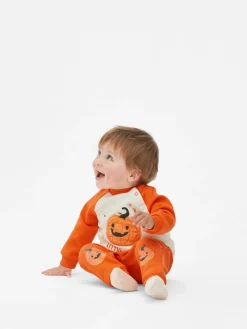 Conjunto Camisola/calças Treino Halloween Abóbora