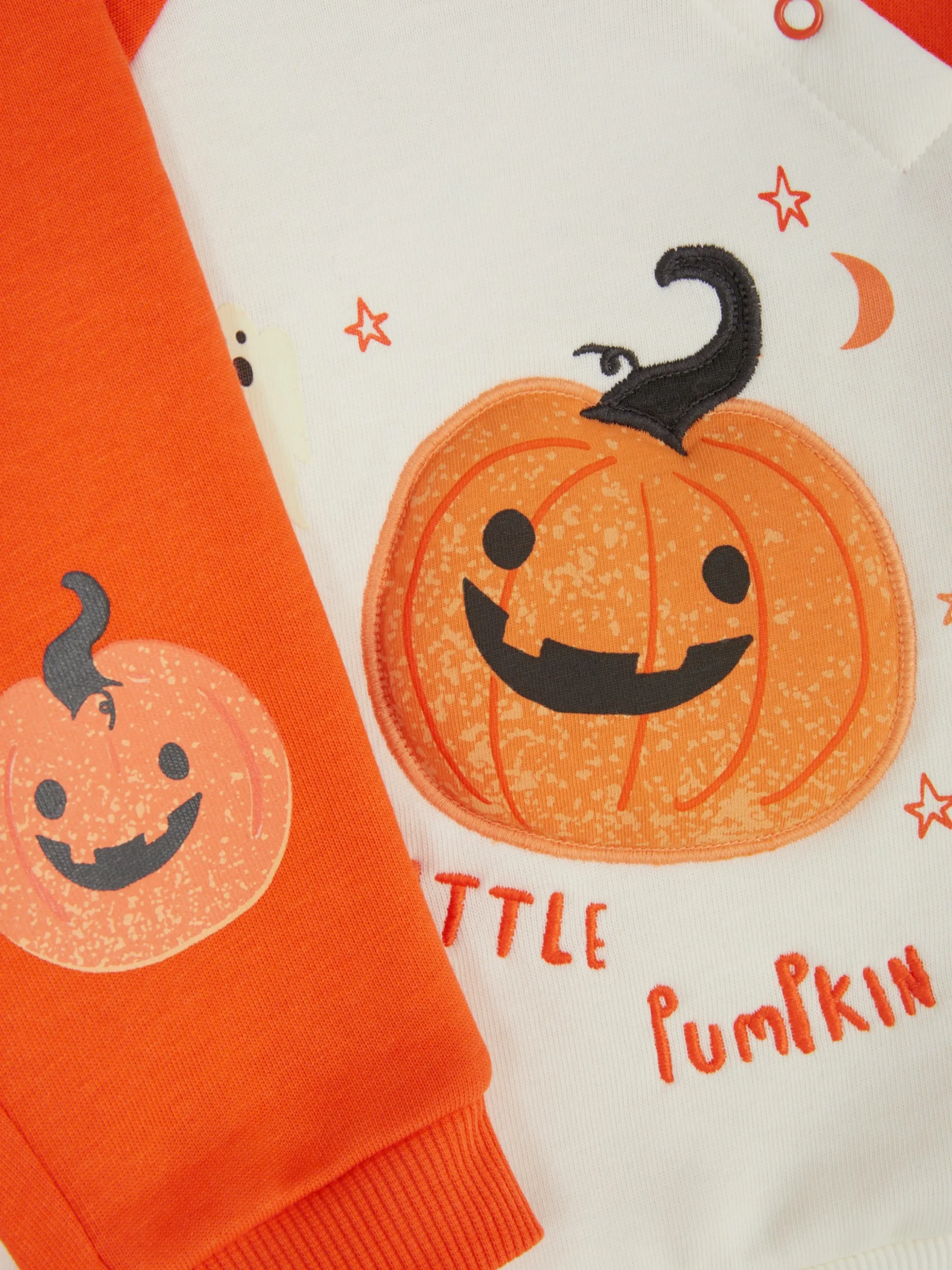 Conjunto Camisola/calças Treino Halloween Abóbora