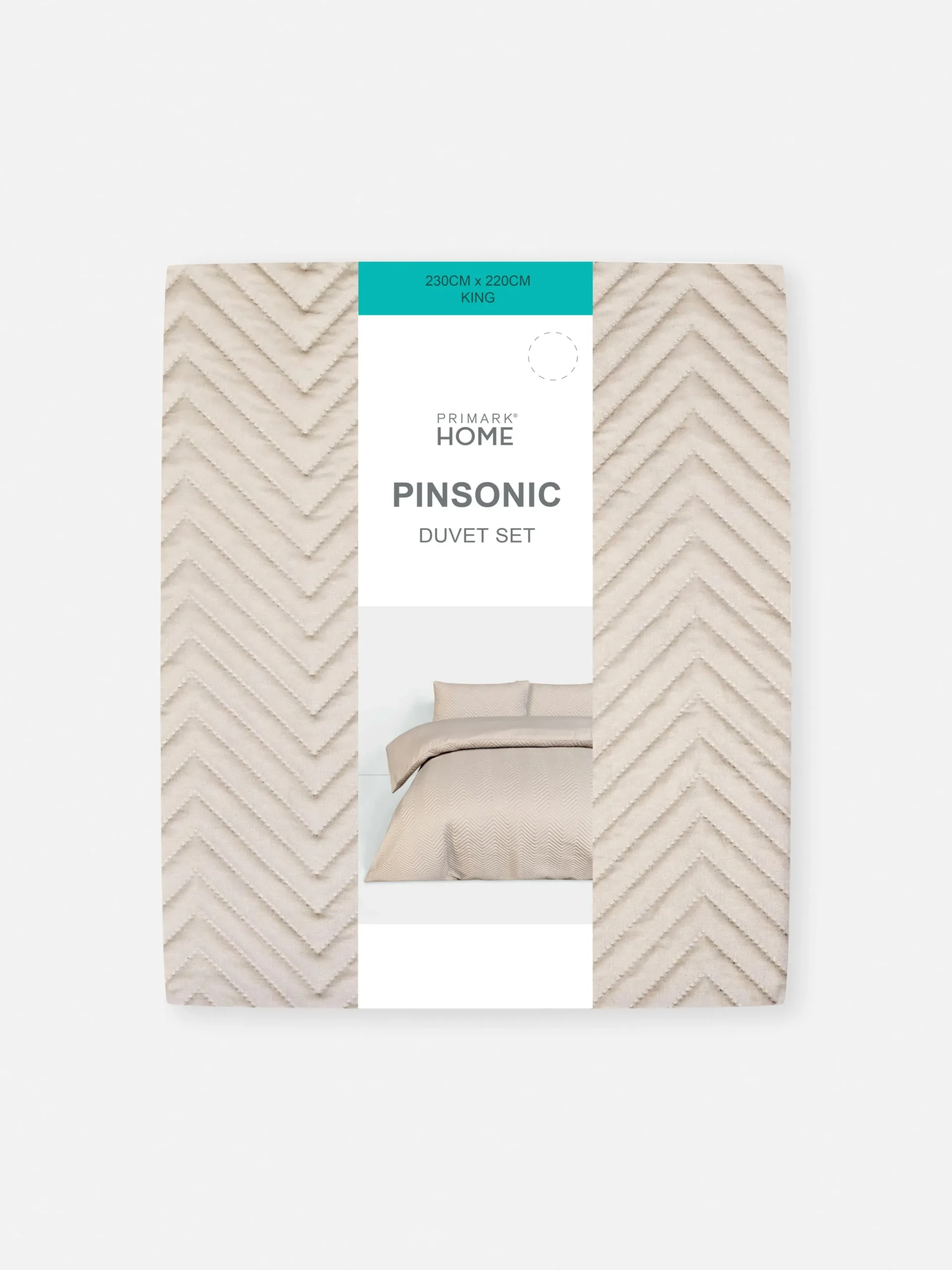 Conjunto Capa Edredão King Padrão Chevron Pinsonic