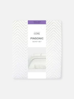 Conjunto Capa Edredão Pinsonic Chevron Super King