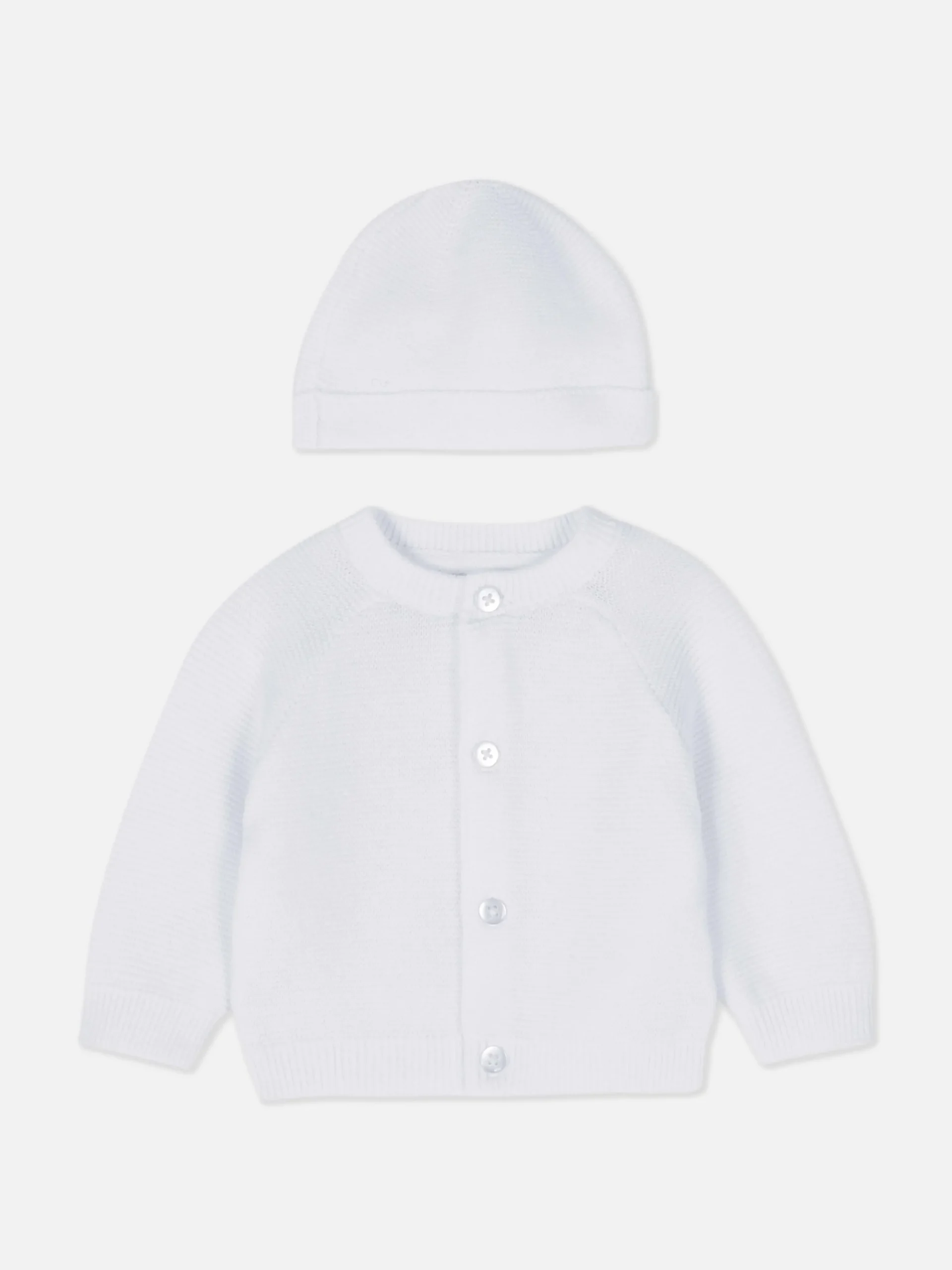 Conjunto Casaco Malha/gorro Bebé Prematuro