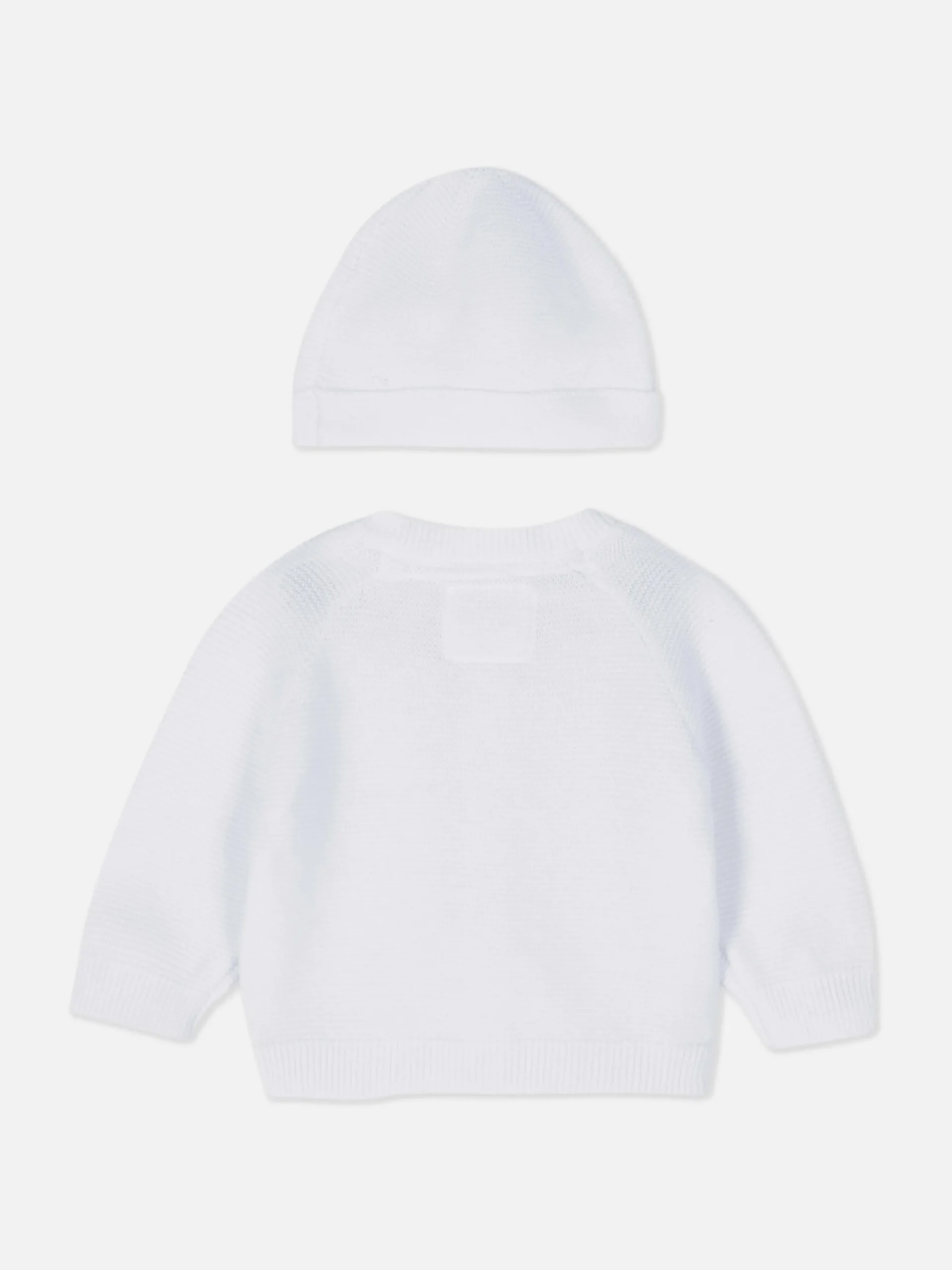 Conjunto Casaco Malha/gorro Bebé Prematuro