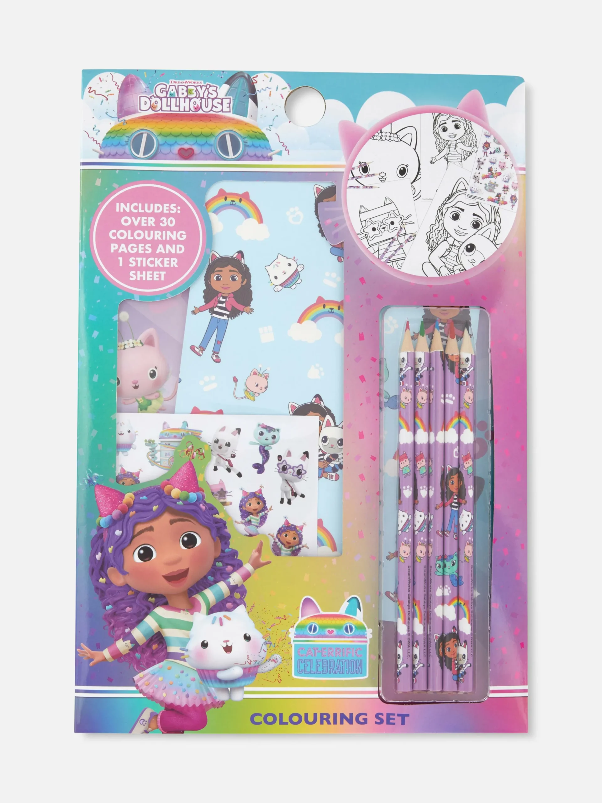 Conjunto Colorir Gabby's Dollhouse