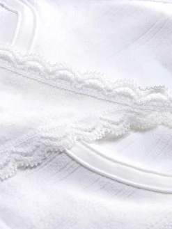 Conjunto De Lingerie Comprido Malha Geométrica Não Almofadado