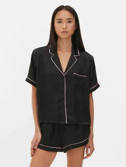 Conjunto Pijama Camisola/calções Cetim