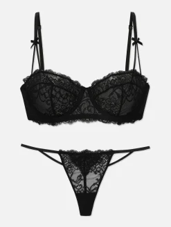Conjunto Sutiã Balconette/tanga Renda