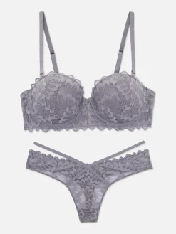 Conjunto Sutiã Balconette/tanga Renda