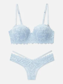 Conjunto Sutiã Balconette/tanga Renda