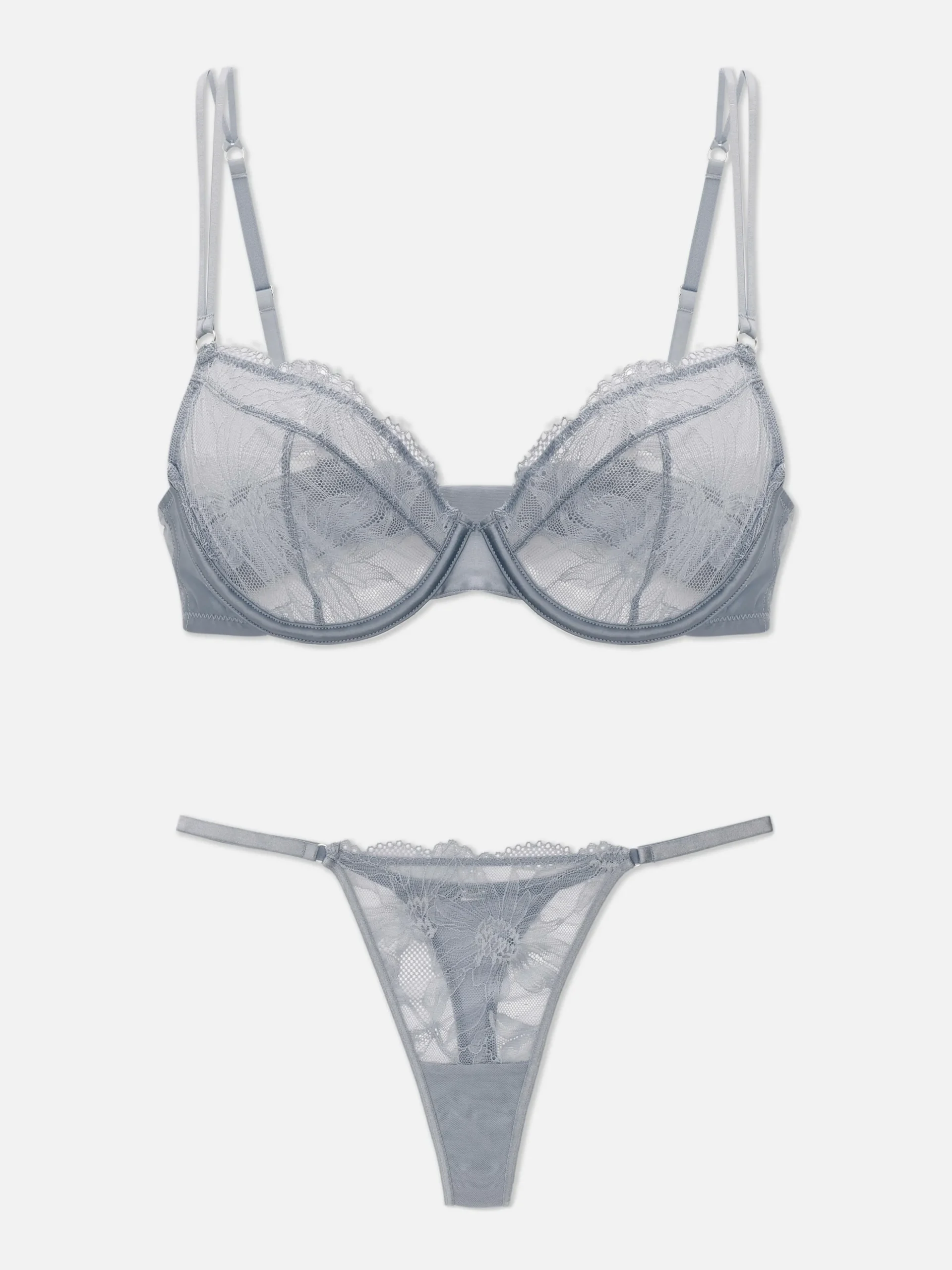 Conjunto Tanga/sutiã Não Almofadado Renda