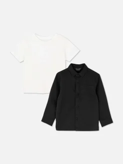 Conjunto T-shirt/camisa Manga Comprida