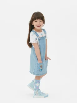 Conjunto Vestido Macacão E Camisa Frozen Da Disney