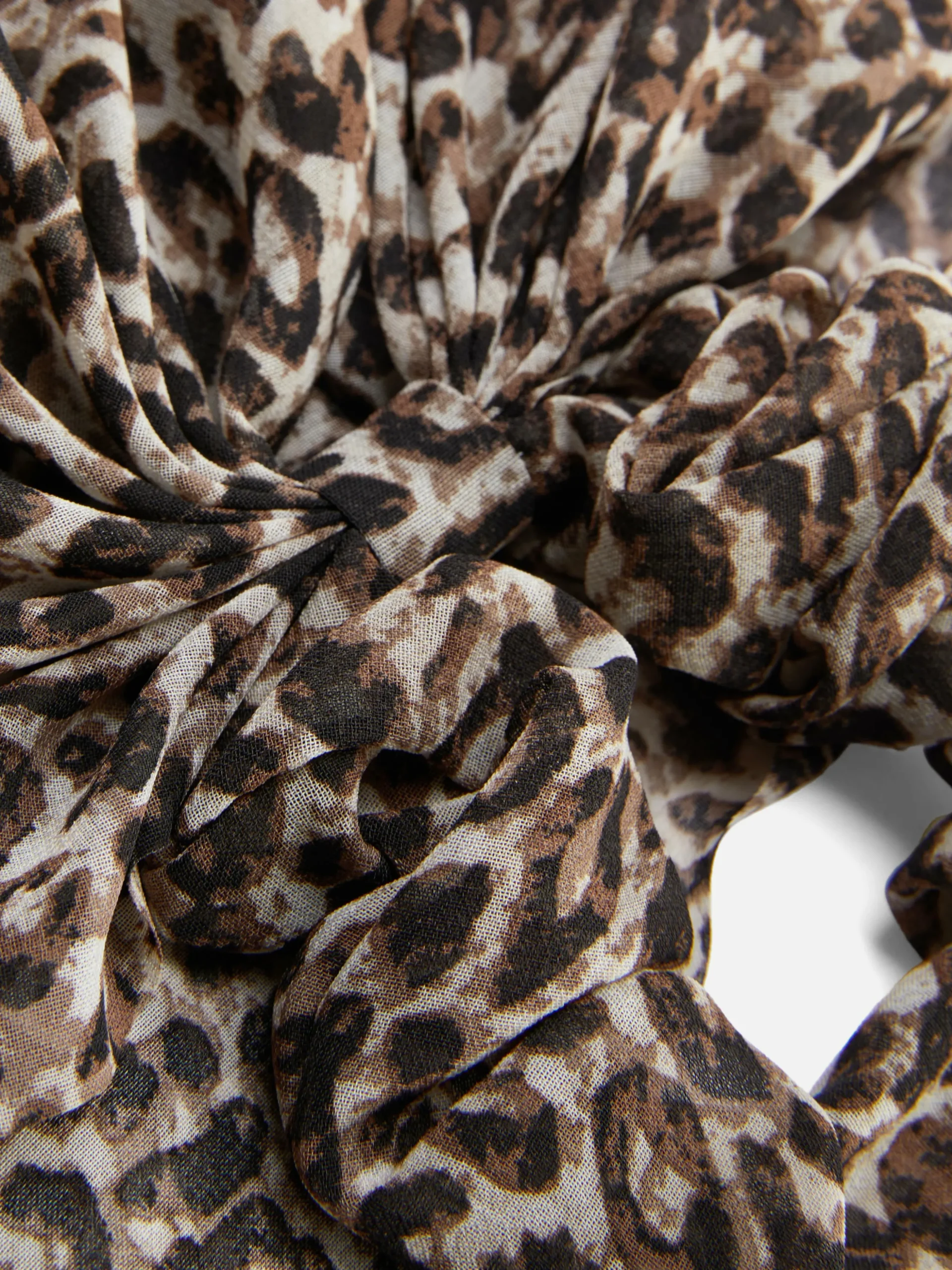 Elástico Cabelo Comprido Leopardo