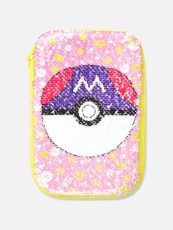 Estojo Lápis Lantejoulas Pokémon Pokéball