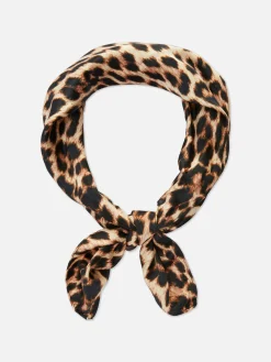 Lenço Pescoço Estampado Coração