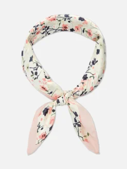 Lenço Pescoço Estampado Coração