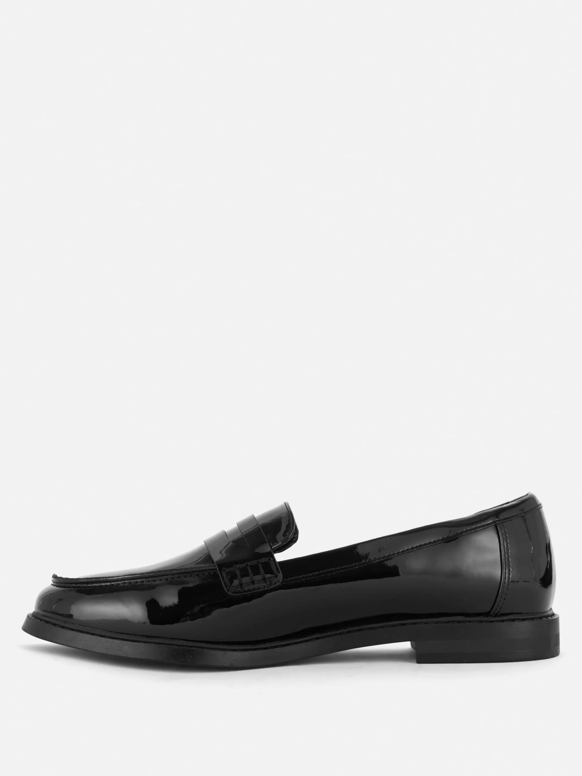 Loafers Ranhura Imitação Pele