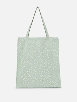 Mala Estilo Shopper Lona Algodão Padrão Floral