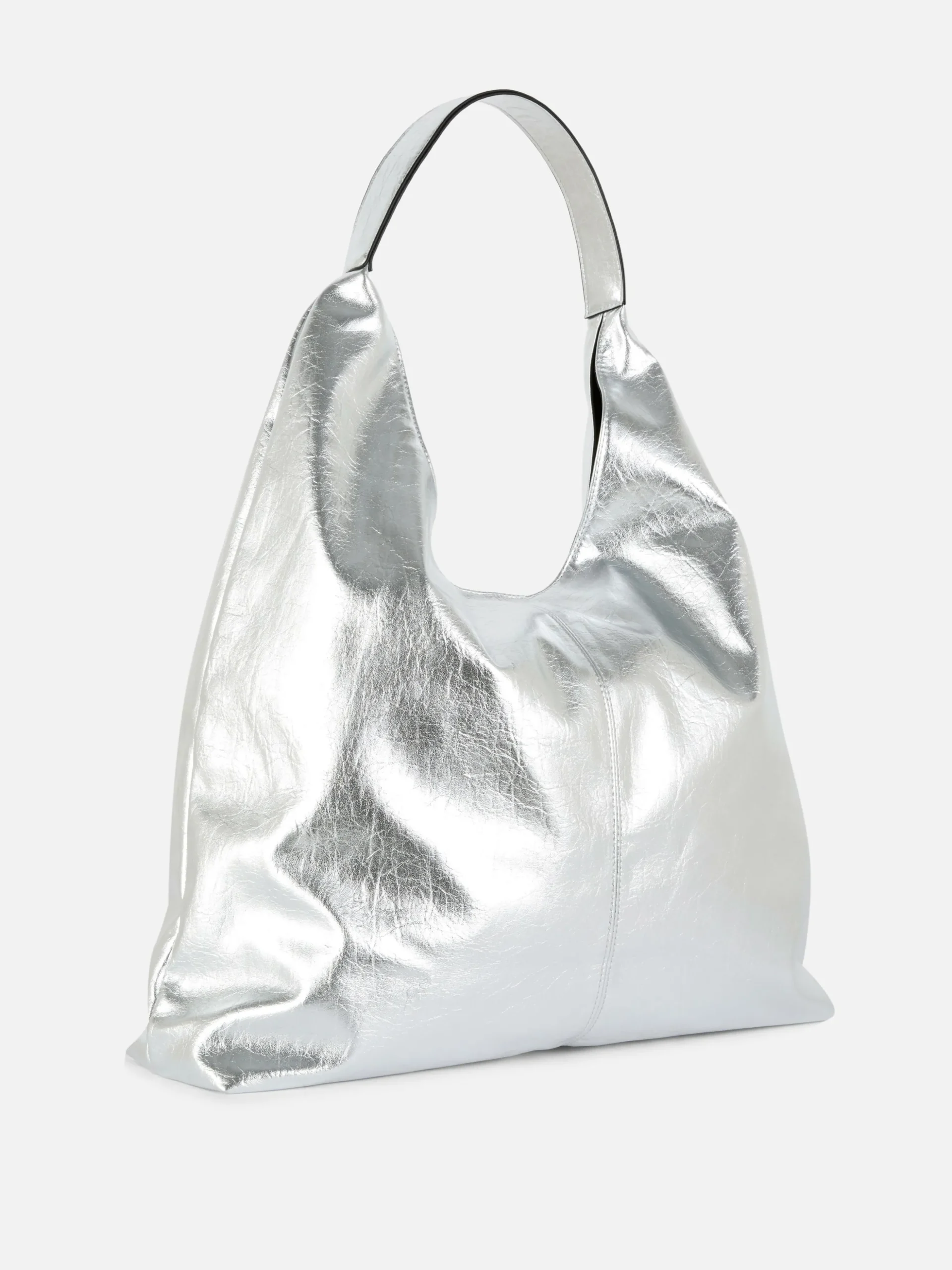 Mala Shopper Imitação Pele Metalizada