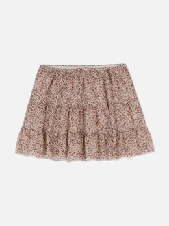 Minissaia Chiffon Camadas