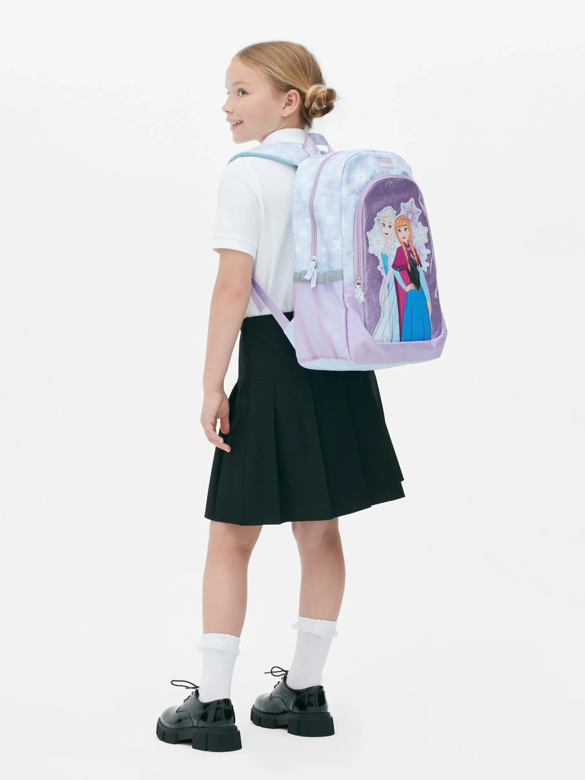 Mochila Escolar Com Brilho Disney Frozen