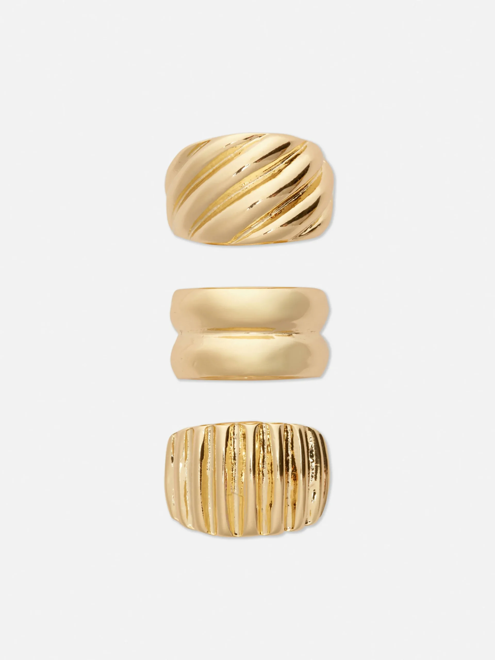 Pack 3 Anéis Grossos Sortidos