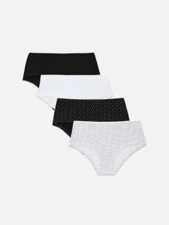 Pack 4 Boxers Cintura Média Sortidos