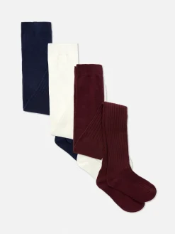 Pack 3 Collants Canelados Básicos