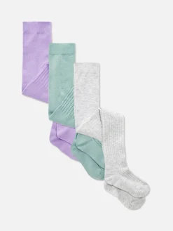 Pack 3 Collants Canelados Sortidos