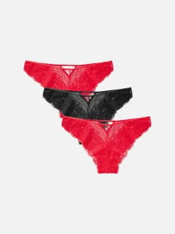 Pack 3 Cuecas Brasileiras Rede/renda