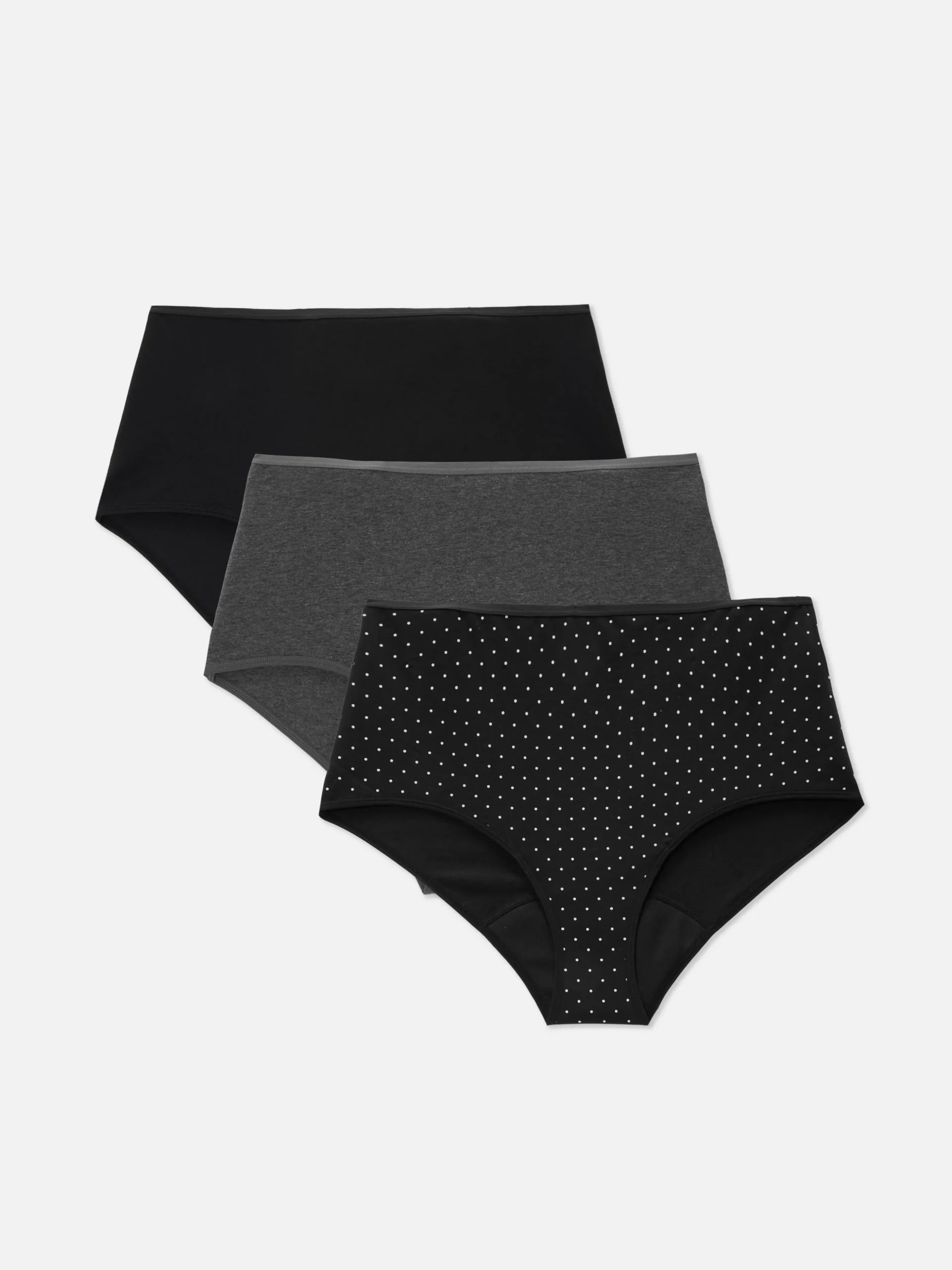 Pack 3 Cuecas Menstruais Cintura Subida
