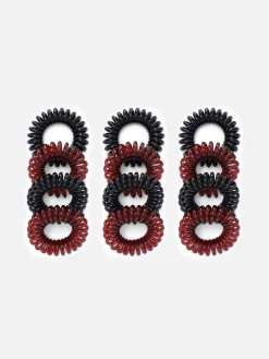 Pack 12 Elásticos Para Cabelo Espiral
