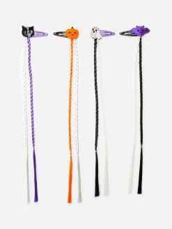Pack 4 Ganchos Cabelo Tranças Halloween