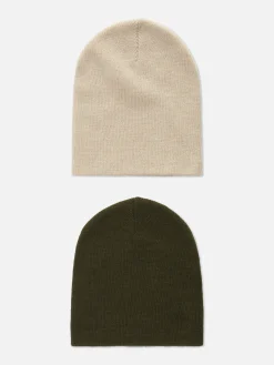 Pack 2 Gorros Malha Fina