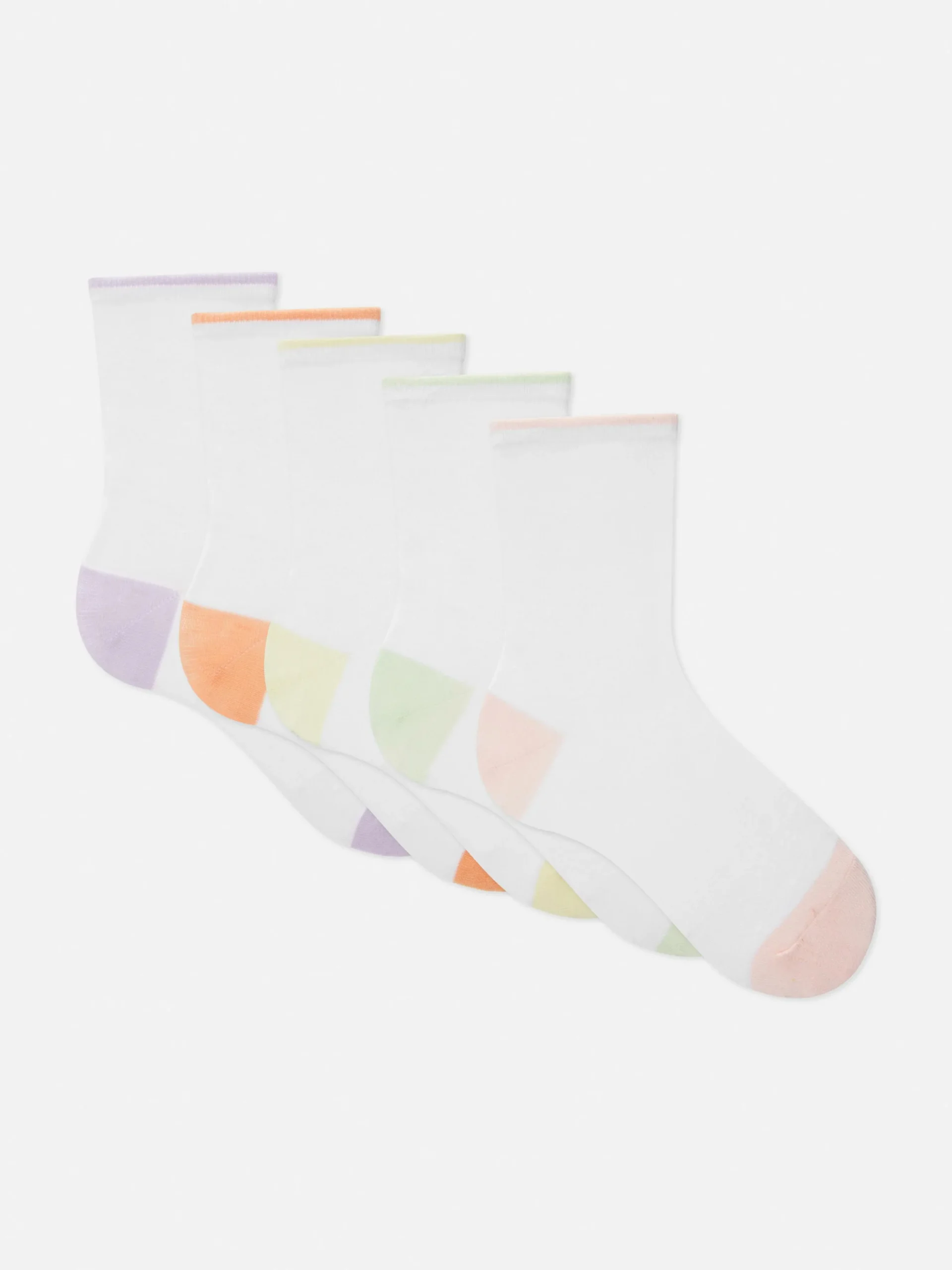 Pack 5 Pares Meias Cano Alto Contraste