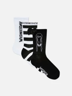 Pack 3 Pares Meias Cano Médio Wednesday Addams
