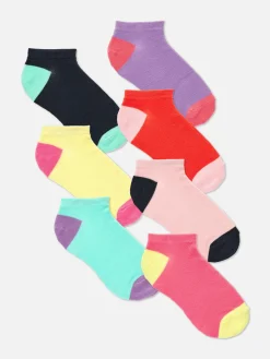 Pack 7 Pares Meias Desporto Bloco Cor
