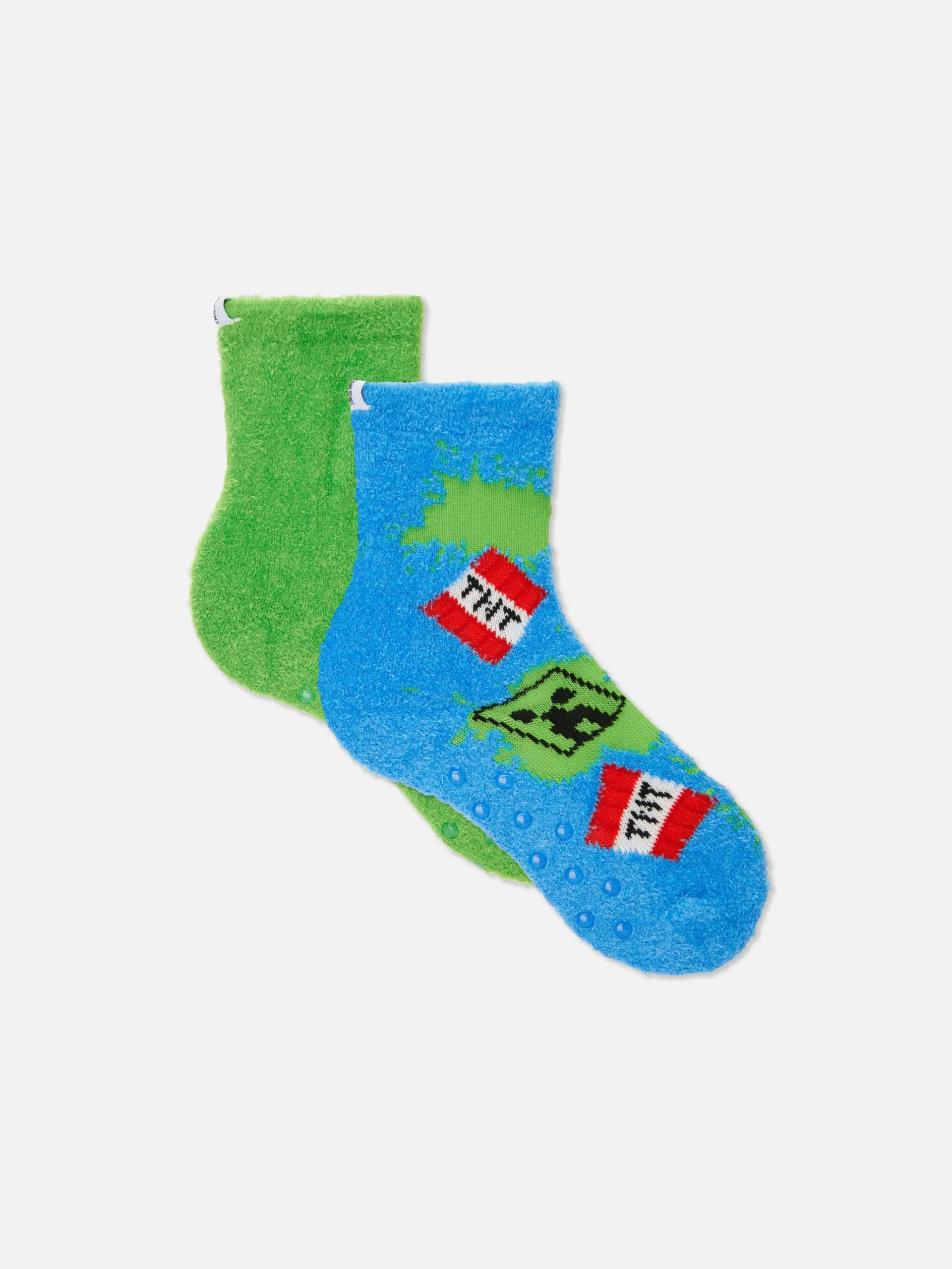 Pack 2 Pares Meias Felpudas Minecraft