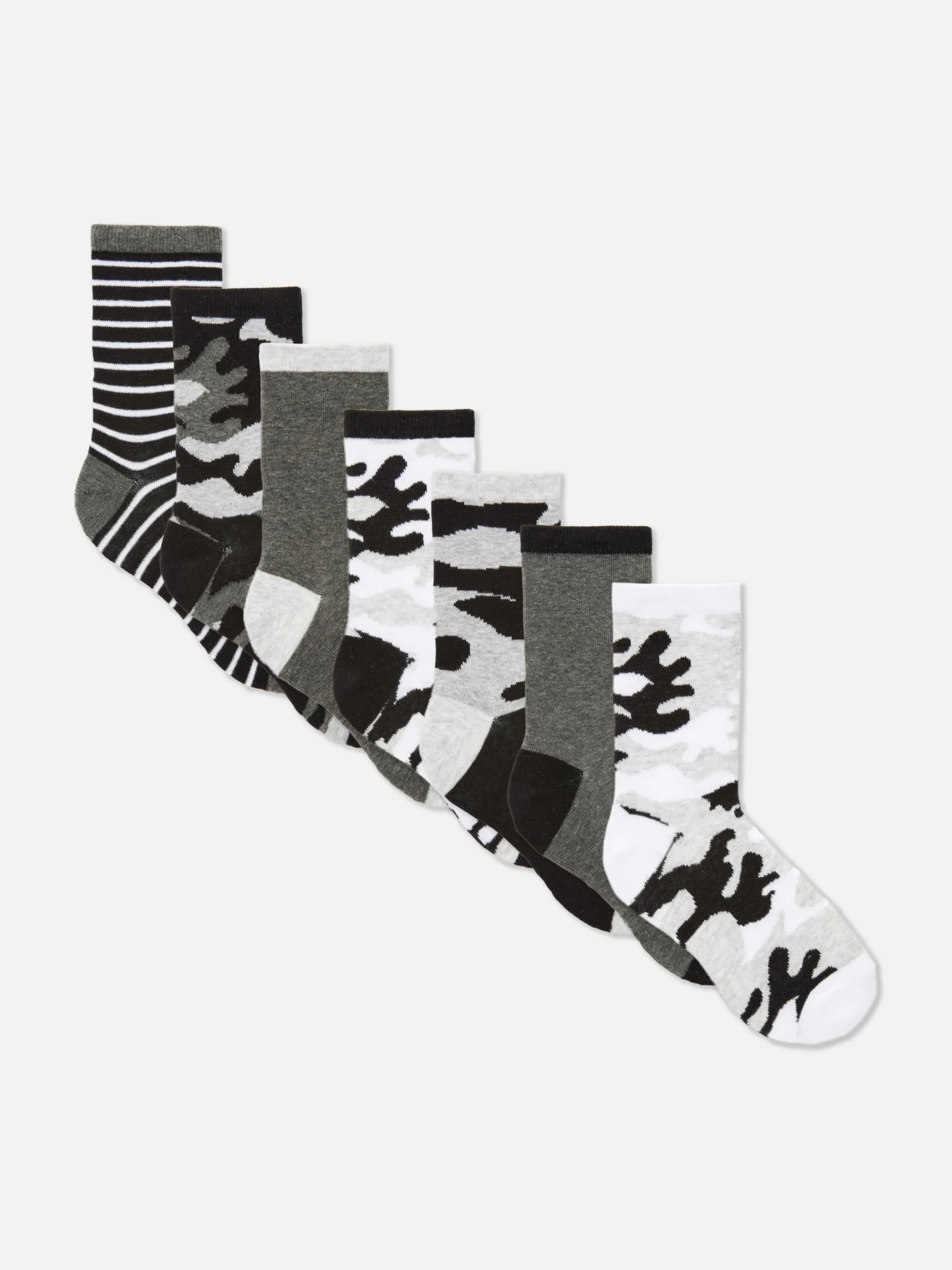Pack 7 Pares Meias Padrão Camuflado