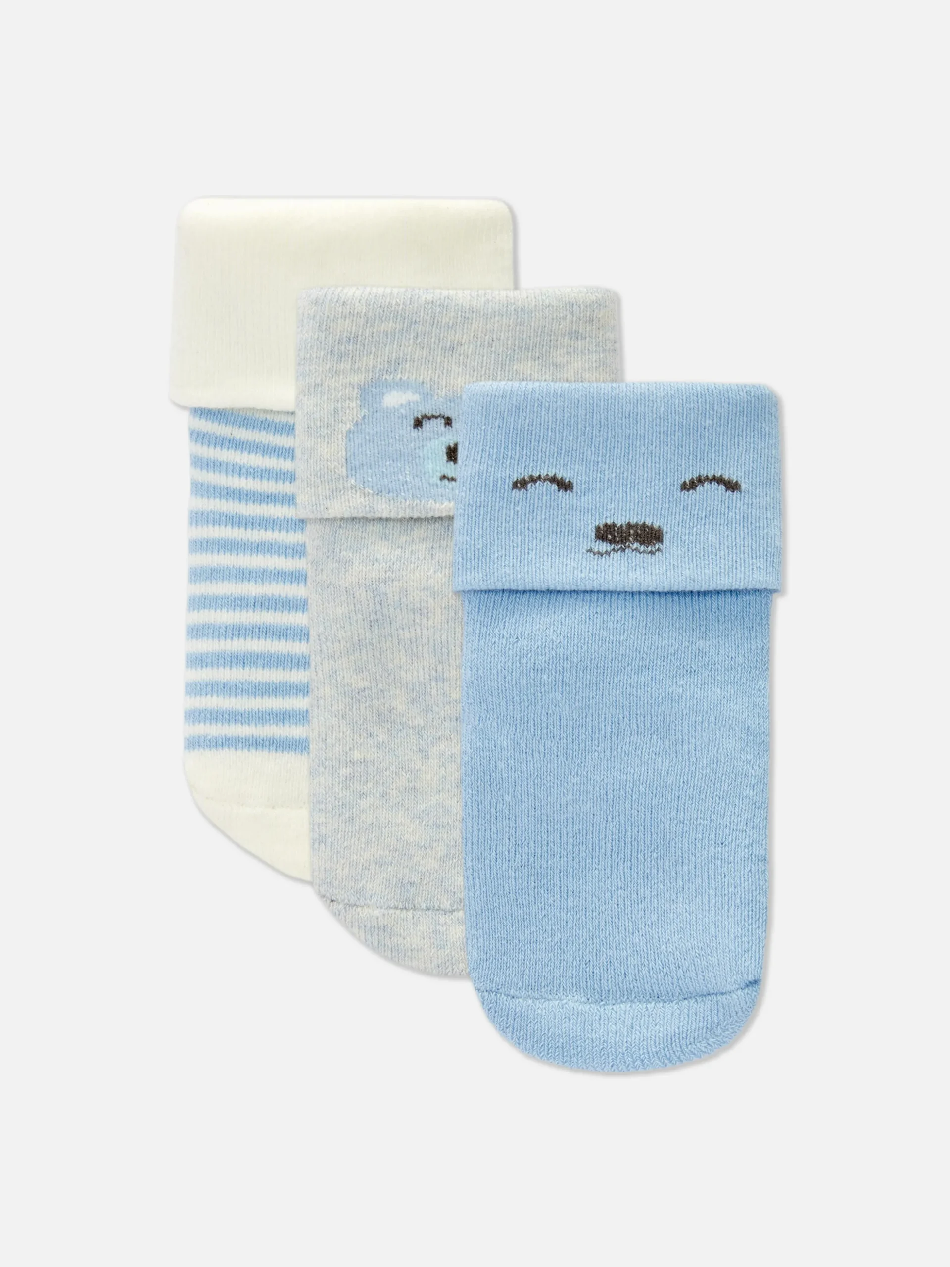 Pack 3 Pares Meias Punho Dobra