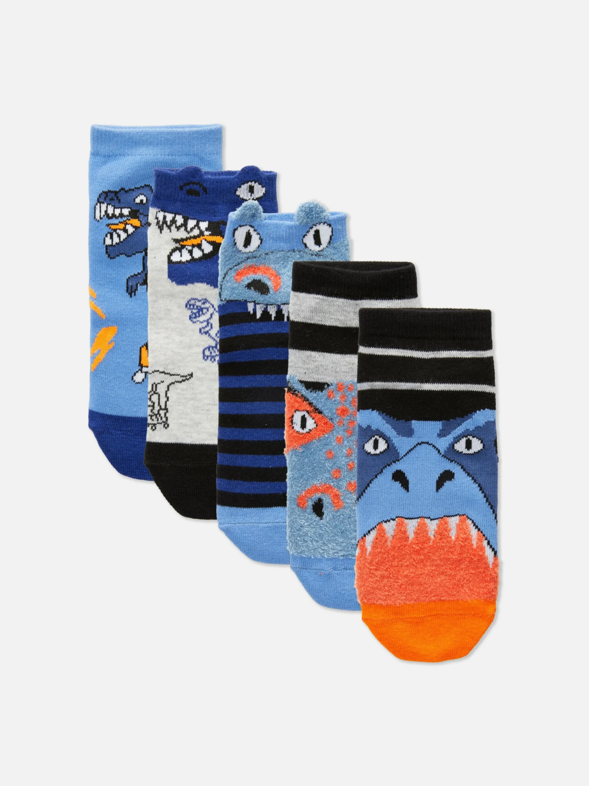 Pack 5 Pares Soquetes Fantasia Dinossauro
