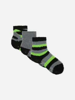 Pack 3 Pares Soquetes Riscas Padrão Camuflado