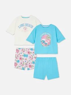 Pack 2 Pijamas Calções Gráfico
