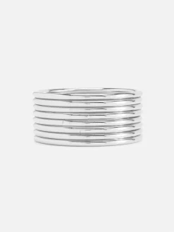 Pack 8 Pulseiras Metalizadas