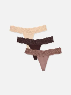 Pack 3 Tangas Renda
