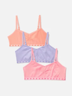 Pack 3 Tops Curtos S/ Costuras Corações