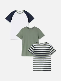 Pack 3 T-shirts Manga Curta