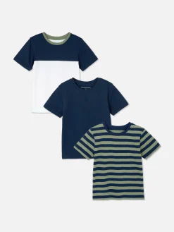 Pack 3 T-shirts Manga Curta Gola Redonda