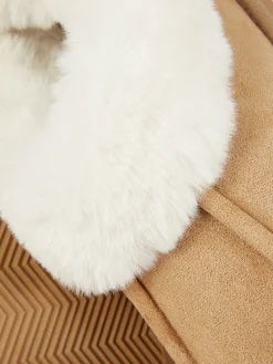 Pantufas Estilo Mocassim Forro Imitação Pelo