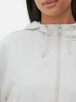 Parka Impermeável Capuz Leve